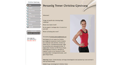 Desktop Screenshot of christinagjestvang.com